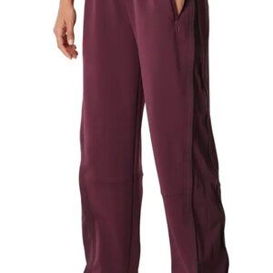 Sweaty Betty Mix it Up Side Zip Pants plum Red Size Small